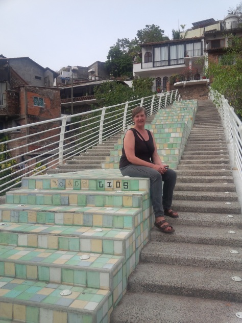 Stairway across the Rio Cuale